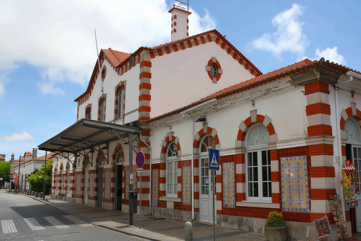 Sintra train station, starting point for visiting Pena Palace
