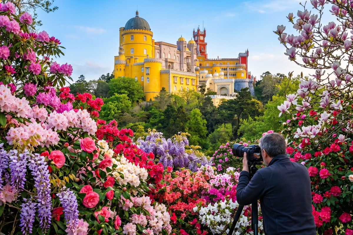Spring Awakening: Photographing Pena Palace\'s Floral Extravaganza