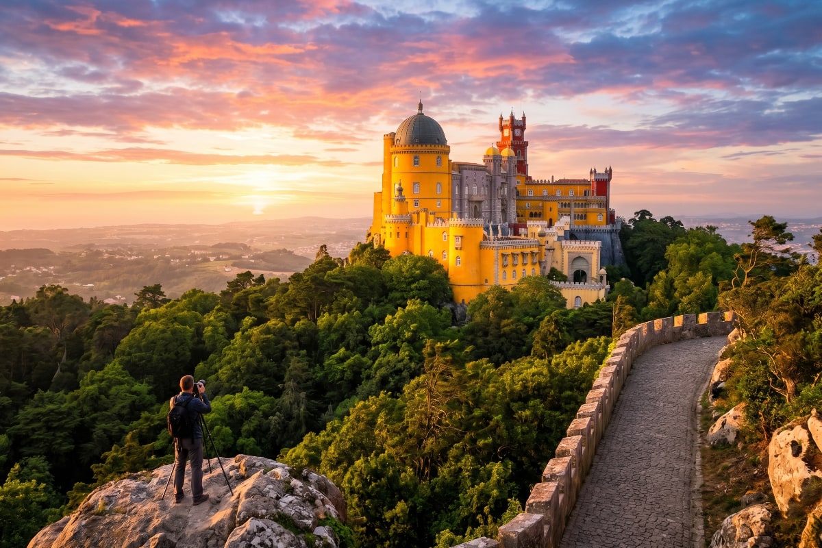 Summer Sunsets: Chasing Golden Hour at Pena Palace